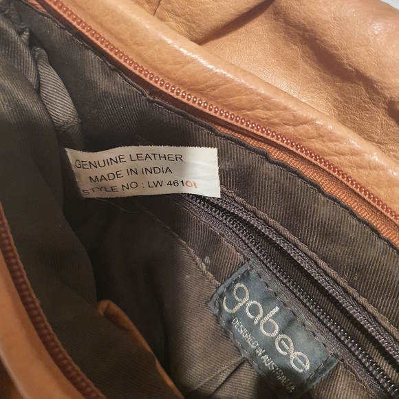 Tan Leather Handbag Gabee - Picture 7 of 7